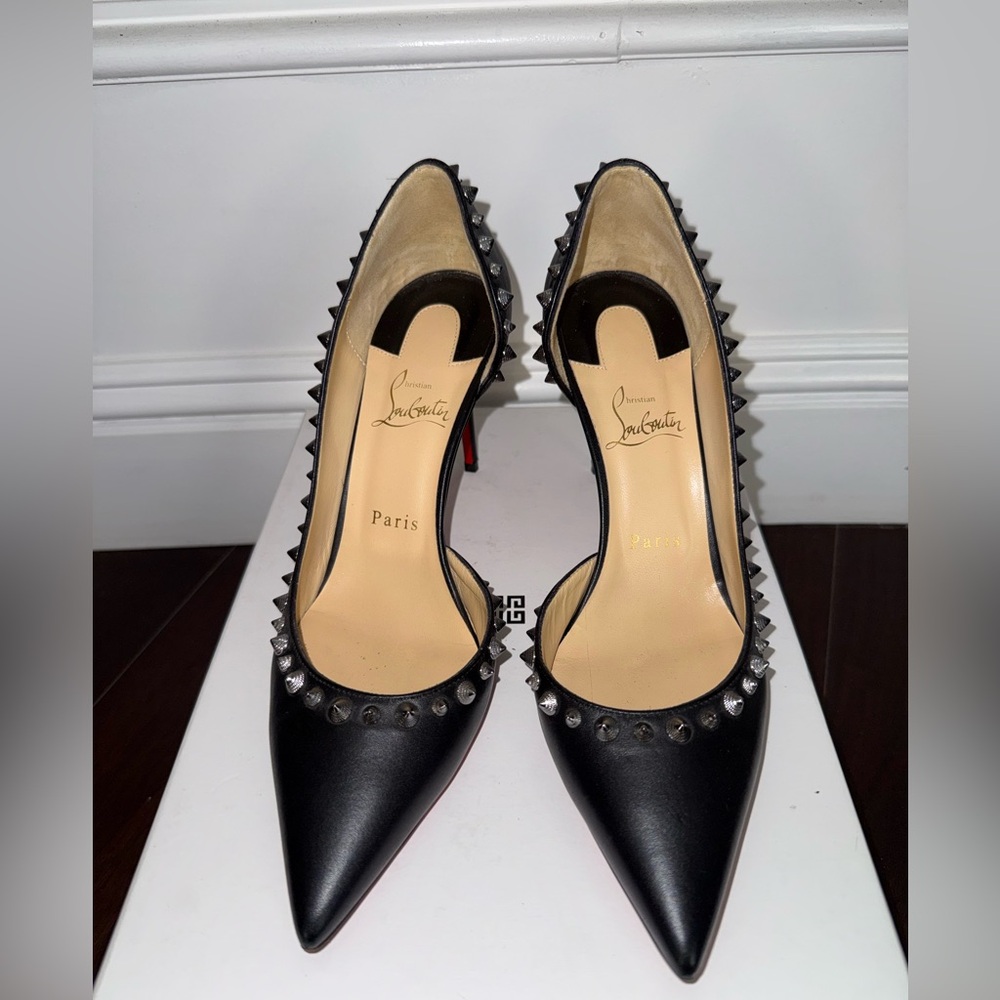 Christian Louboutin Black Studded Heels